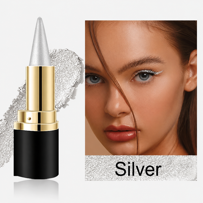 Silver gel eyeliner shade
