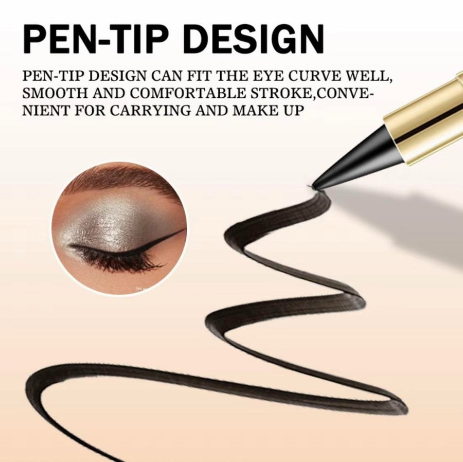 Pen-tip design eyeliner detail