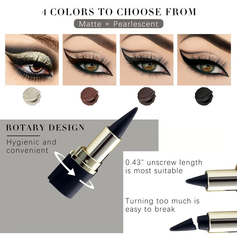 Rotary design gel eyeliner pencil details